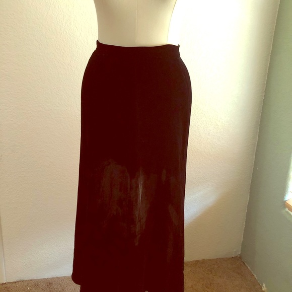 Vintage Velvet Maxi Skirt - Picture 1 of 4
